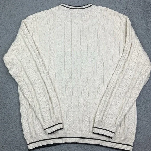 Vintage Haggar Tour Golf Sweater Cable Knit Crewneck Pullover Sweatshirt XXL‎ - Picture 4 of 6